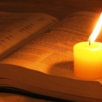 Bible candle